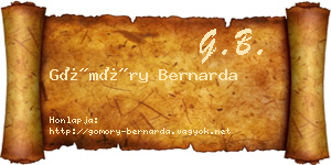 Gömöry Bernarda névjegykártya